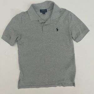 Polo Ralph Lauren Kids Gray Cotton Polo Shirt size medium 10-12